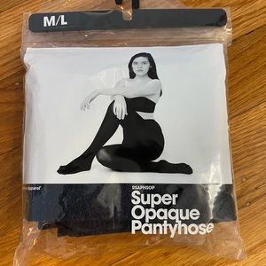 American Apparel Super Opaque M/L tights, heather midnight